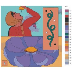 Картина по номерам W-1 "Капля сока в летнюю жару" 80х80 Brushes Paints