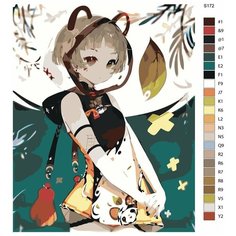 Картина по номерам S172 "Компьютерная игра - Genshin Impact (Геншин Импакт). Саю" 60x80 Brushes Paints