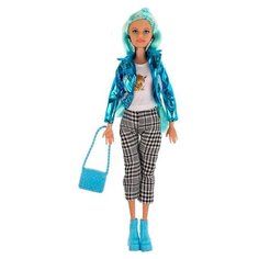 Кукла Карапуз София, 29 см, 66001-F12-S-BB серый/голубой