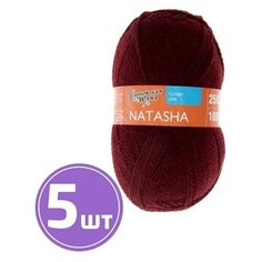 Пряжа Семеновская пряжа Natasha (13416), бордо 5 шт. по 100 г