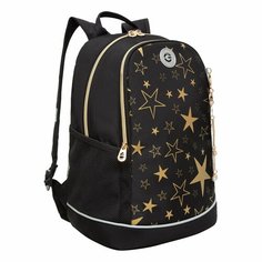 Рюкзак школьный GRIZZLY с карманом для ноутбука 13", жесткой спинкой, двумя отделениями, для девочки RG-363-5/3