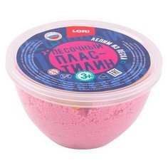 Пластилин песочный Розовый, формочка, 1 шт Lori