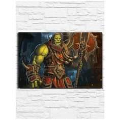 Картина по номерам на холсте Игра warcraft (PS 5, PS 4, PS 3, Xbox 360, Xbox ONE, PC, ios) - 9503 Г 60x40