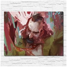 Картина по номерам на холсте игра Disco Elysium - 11602 Г 30x40