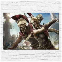 Картина по номерам на холсте игра Assassins Creed Одиссея - 11566 Г 60x40