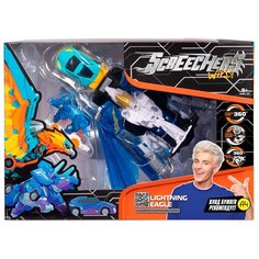 Screechers Wild Дикие Скричеры Машинка-трансформер Лайтнинг Игл, линейка 3 39866 Росмэн