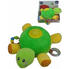 Мягкая музыкальная игрушка Черепаха ночник со светом звуком с погремушками для детей от 0 лет Yar Team