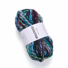 Пряжа YARNART Revolution, YarnArt, красн/синий принт - 1614, 20% шерсть, 80% акрил, 3 мотка, 150 г, 75 м.