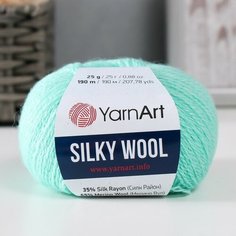 Пряжа "Silky Wool" 35% силк район, 65% мерино. вул 190м/25г (340 весна) Yarn Art