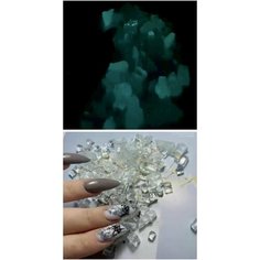 Стеклянная крошка голубая люминесцентная для декора, эпоксидной смолы, мозаики 200гр. фракция 3мм-30мм. толщина 0,5мм Нет бренда