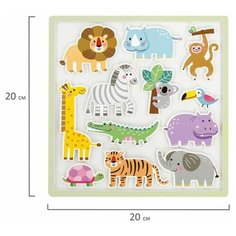 Стикеры наклейки детские набор для творчества Животные Юнландия