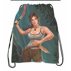 Сумка-мешок для обуви Расхитительница гробниц, Lara Croft: Tomb Raider №8 Migom