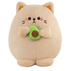 Мягкая Игрушка Maxitoys Котик с Авокадо, 35 см, бежевый