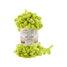 Пряжа для вязания ALIZE Puffy Ализе Пуффи: 471 (липа) / 1 шт / 9 м / 100 г / 100% микрополиэстер / большие петли