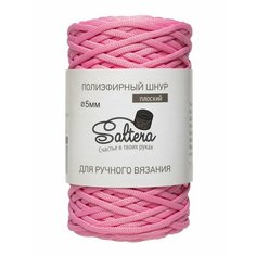 Пряжа SALTERA Шнур полиэфирный 5 мм Saltera, розовый - 114, 100% полиэфир, 1 моток, 390 г, 100 м.