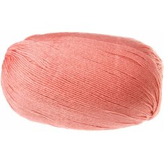 Пряжа для вязания Вита Бриллиант (VITA Brilliant) цвет 4997 персик, комплект 3 мотка, 45% шерсть ластер, 55% акрил, 3 х 100г х 380м