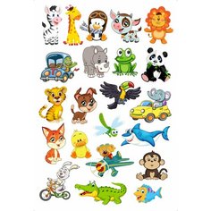 "Милые животные" детские стикеры наборы для творчества Now Or Never