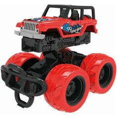 Машинка с краш-эффектом, пул-бэк, красная Funky Toys