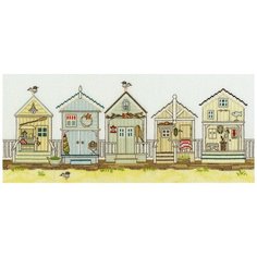 Набор для вышивания New England – Beach Huts (Пляжные домики) 38 х 16 см Bothy Threads XSS7