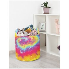 Корзина для игрушек JoyArty "Насыщенные красочные разводы" 35x35 см