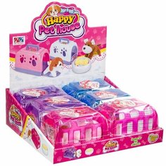 Игрушка щенок мягий в будке-переноске с миской и косточкой, DB 6 шт, арт. 813