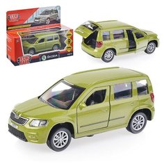 Машина металл "Skoda Yeti", 12см,(открыв. двери, зеленый) инерц., в коробке Технопарк