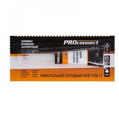 Универсальный секундный клей-гель PROconnect 61-0910 на мульти карте, 3 г