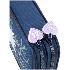 Пенал BrunoVisconti, на молнии, два отделения , синий, 200х130 мм, "нежные котики", Арт. 14-051/16