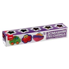 Набор для лепки "Радужный песок", 5 цветов по 140 г + формочка нет бренда