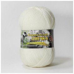 Пряжа Color City Каракульская овечка 2001 белый 60% высококачественная шерсть ягненка, 40% кашемир 100г 480м 5 шт