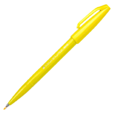 Pentel Брашпен Brush Sign Pen Touch (SES15C), желтый, 1 шт.