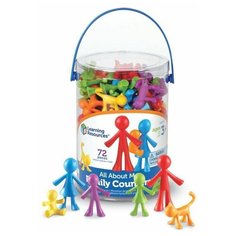 Развивающий игровой набор фигурок Learning Resources "Моя семья". Развитие мелкой моторики и цветовосприятия. Обучение счету, классификации и соответствию