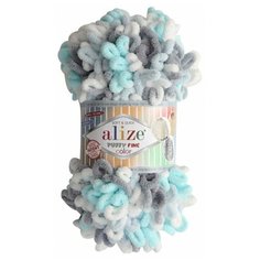 Пряжа Alize Puffy Fine Color, 100 г, 14.5 м, 5 шт., 5939
