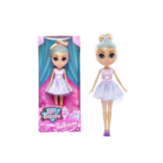 Кукла Little Ballerina Bebops Голубое платье Happy Line