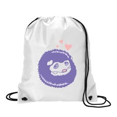 Сумка для обуви CoolPodarok Животные. Ежик с сердечком