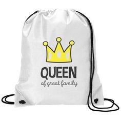 Сумка для обуви CoolPodarok Прикол. Семья. Queen of great family. Королева прекрасной семьи. Мама