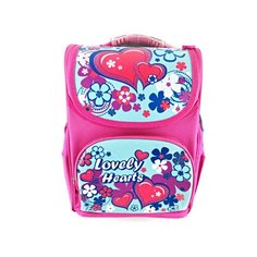Рюкзак школьный LOVELY HEARTS каркасный, боковой карман, светоотражающие элементы, уплотненное дно Wilhelm Buero