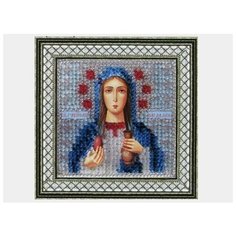 062ПМИ Набор для вышивания бисером Вышивальная мозаика Икона Св. Равноп. Мария Магдалина, 6,5*6,5 см