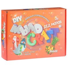 Набор для опытов и экспериментов. Юный химик Мыло Craft. Дед Мороз. Ананас 897 Brickmaster