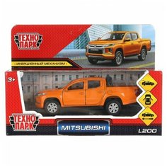 Машина Mitsubishi L200 13 см оранжевая металл инерция Технопарк L200-12-OG