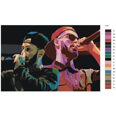 Картина по номерам Y-47 "Арт Мияги и Эндишпиль " 40х60 Brushes Paints