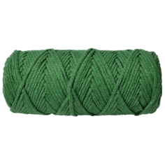 Пряжа Узелки из Питера шнур для рукоделия, 100 % хлопок, 220 г, 100 м, 1 шт., зелeный
