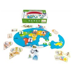 Развивающая игра на липучках, Континенты, обучающая игра, для детей от 3 лет. Ярик