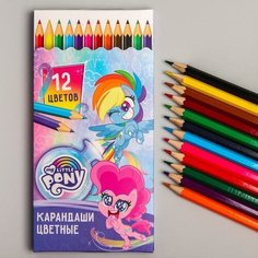 Hasbro Карандаши цветные 12 цветов, My Little Pony