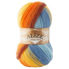 Пряжа ALIZE Angora Gold Batik, 100 г, 550 м (80% акрил, 20% шерсть) ТУ (7647 секционный), 5 мотков