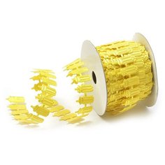Ленты декоративные для шитья и рукоделия шир 20 мм цв. желтый уп. 9,14 м Ideal