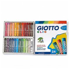 Набор пастели масляной Giotto Olio, 0.1 см, 24 цвета, картонная коробка 24 цвета Lyra