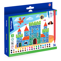 Фломастеры Berlingo Замки смываемые, 36 цветов