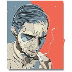 Картина по номерам "Мужчина Арт" холст на подрамнике 40х50