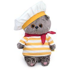Мягкая игрушка Budi Basa в подарочной коробке - кот Басик BABY в костюмчике "Кок", 20 см. Подарок ребенку Basik&Co